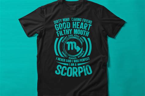 Scorpio Zodiac Sign T Shirt Design Graphic By Creative Design Store