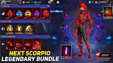 NEXT LEGENDARY BUNDLE IN FREE FIRE SCORPIO LEGENDARY BUNDLE NEW EVO