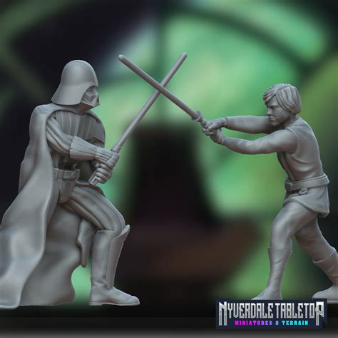 Free 3D file Star Wars Fan Art: Darth Vader vs Luke Skywalker ⭐・3D ...