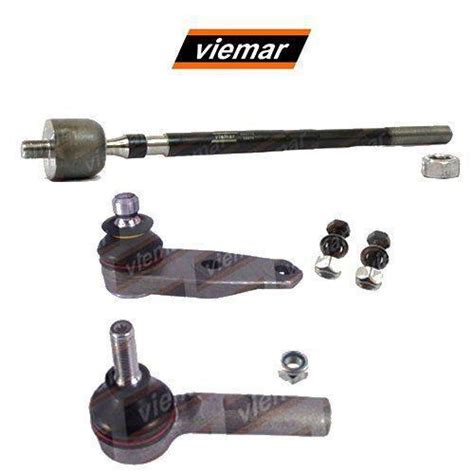 Kit Par Terminal Direcao Pivo Articulacao Axial Esquerdo Kangoo