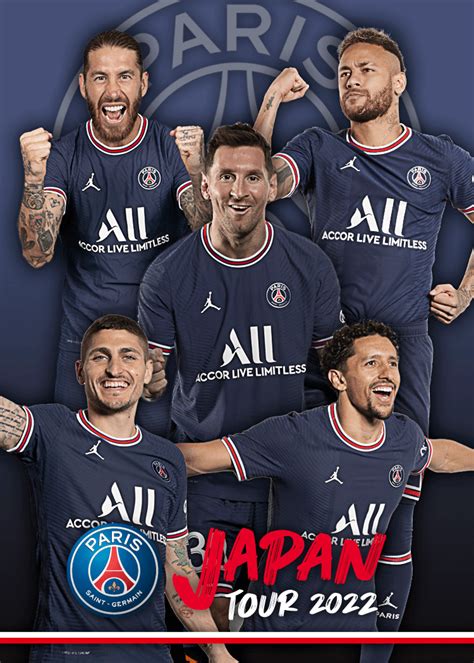 5 Players Graphic Nft Ver17 Paris Saint Germain Japan Tour 2022