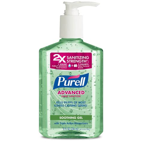 Purell Advanced Hand Sanitizer Soothing Gel With Aloe And Vitamin E