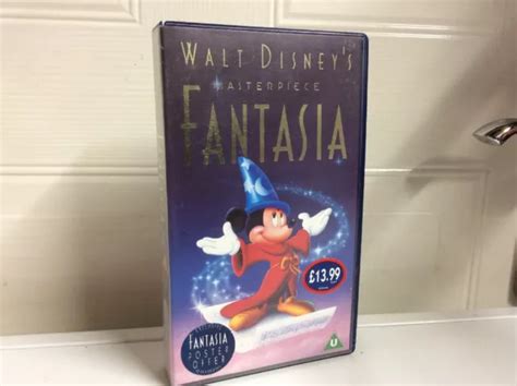 Fantasia Walt Disneys Masterpiece Vhs Vintage Collectible Classic