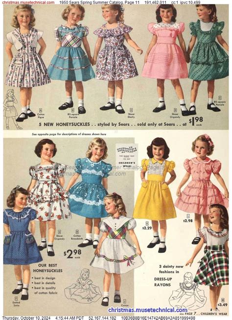 1950 Sears Spring Summer Catalog Page 11 Catalogs And Wishbooks