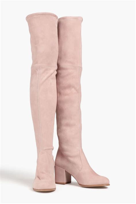 Stuart Weitzman Tieland Stretch Suede Over The Knee Boots The Outnet