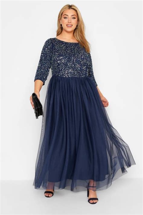 Navy Blue Maxi Dress With Sleeves Buy And Slay