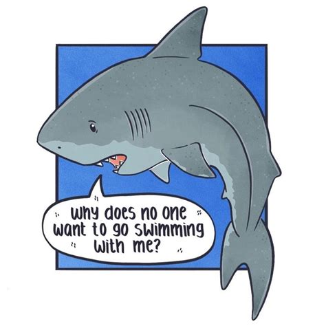 Sad Cartoon Shark