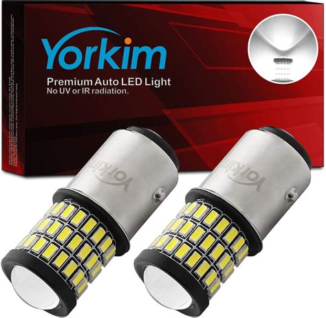 Amazon Yorkim 1157 LED Bulbs White Super Bright 1157 Brake Light