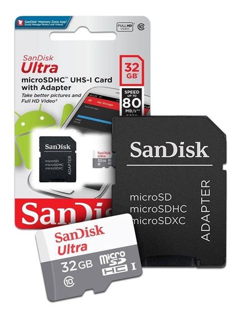 Cart O Memoria Sandisk Gb Micro Sd Ultra Original Box Sdhc R