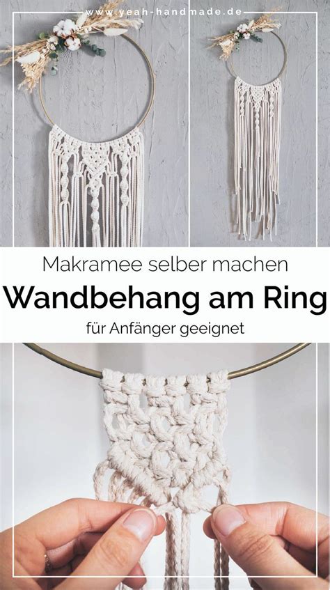 Diy Makramee Wandbehang Am Ring Selber Machen Yeah Handmade