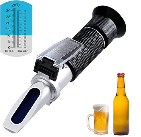 Brix Refractómetro para preparar cerveza Refractómetro de mosto de