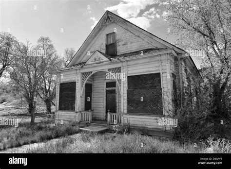 Old Houses In Black And White