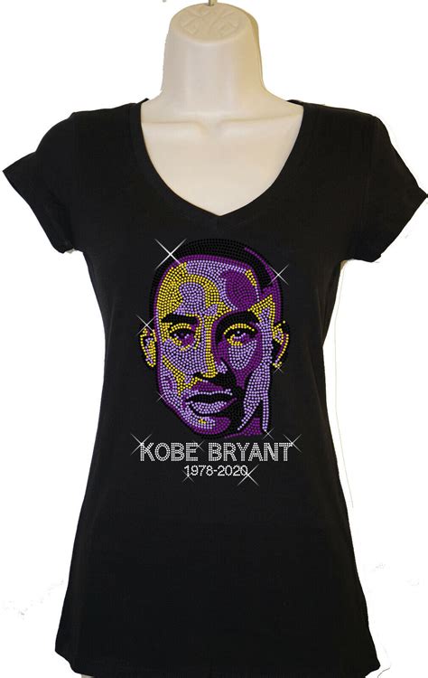 Kobe Bryant Lakers Jersey Bling Rhinestone T Shirt S Xl Ebay