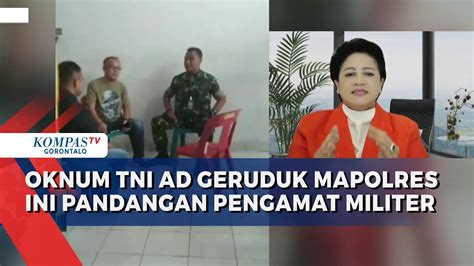 Begini Pandangan Pengamat Militer Terkait Oknum TNI AD Geruduk Mapolres