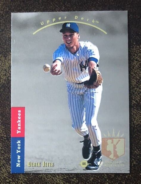 Upper Deck Sp Derek Jeter Rookie Card New York Yankees Rc Hof