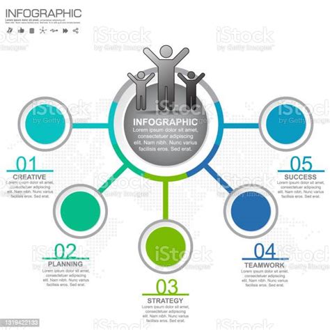 5 Parts Infographic Design Vector And Marketing Icons Can Be Used For