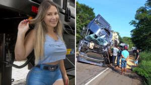 Caminhoneira Youtuber Aline Ouriques Sofre Grave Acidente No MT Tem