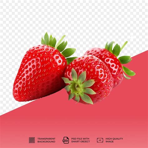 Premium PSD Psd Strawberry Isolated On Transparent Background