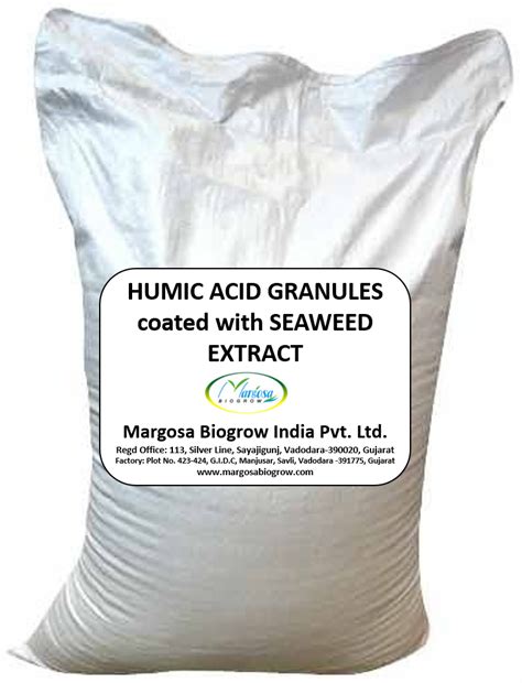 For Agriculture 25 Kg Bag Humic Acid Granules Coated With Seaweed