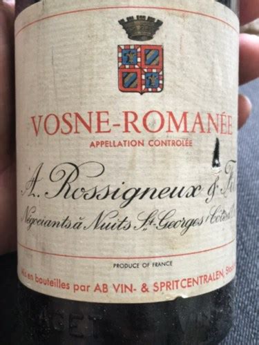 Rossigneux Fils Vosne Roman E Vivino