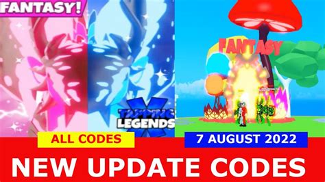 NEW UPDATE CODES FANTASY ALL CODES Tapping Legends X ROBLOX 7