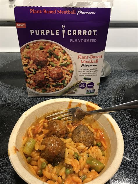 Purple Carrot Plant Based Meatball Marinara 6 10 Roast Red Pepper