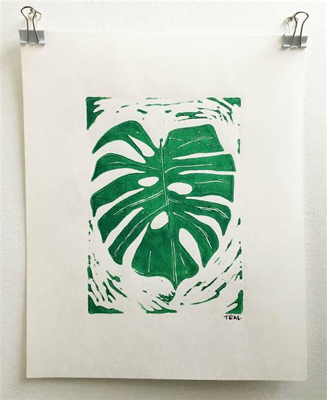 Monstera Leaf Print