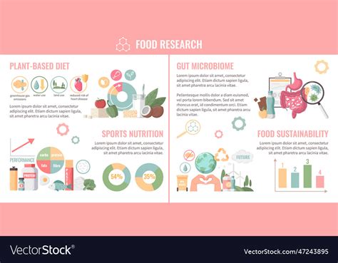 Food nutrition infographics Royalty Free Vector Image