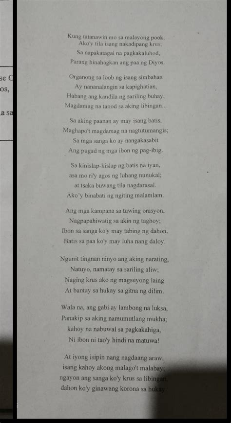 17 20 Ano Ang Mensahe Sa Tulang Ang Punongkahoy Ipaliwanag Ang Sagot