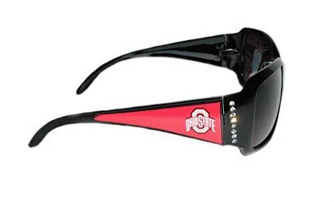 Ohio State Buckeyes Black Sunglasses With Logo And Crystal Clear Rhinestones Ebay