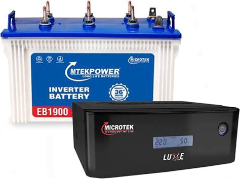 Microtek Inverter Amaron Battery Combination Installation Off