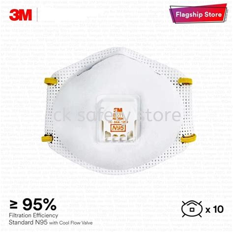 3m 8511 Heavy Duty N95 Particulate Disposable Respirator With Cool Flow