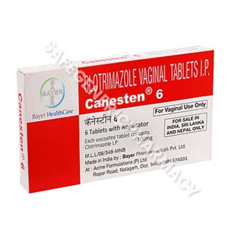 Buy Canesten V6 Tablet Clotrimazole Online At Lowest Price