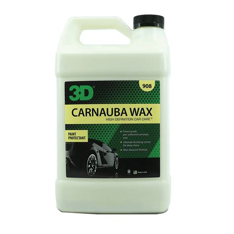 3d Carnauba Wax High Gloss Deep Shine Brazilian Carnauba Liquid Wax Long Lasting Uv Paint