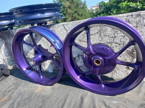 AEROX V2 STOCK MAGS POWDER COATED VIOLET Motorbikes Motorbike Parts