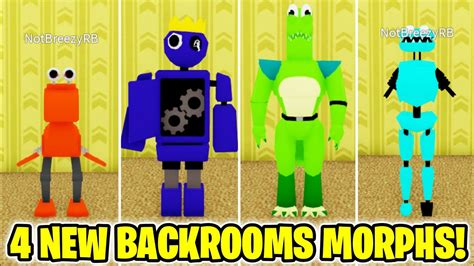 How To Get All 4 New Backrooms Morphs In Backrooms Morphs Roblox Youtube