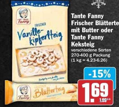 Tante Fanny Frischer Bl Tterte Mit Butter Oder Tante Fanny Keksteig