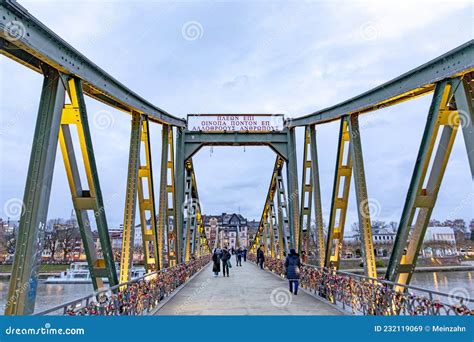 Eiserner Steg Iron Bridge Editorial Photo Cartoondealer