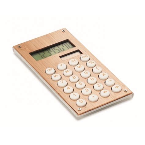 Calculatrice en bambou écologique Dès 4 64