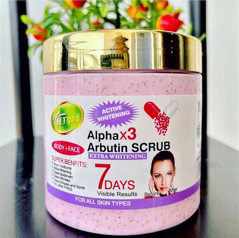 Veet Gold Alpha Arbutin Face Body Scrub Km Boutiques