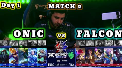 Match 2 ONIC Vs FALCON MLBB MSC 2024 X EWC Group Stage ID YouTube