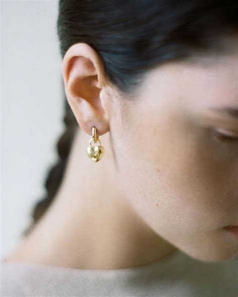 Laura Lombardi Gold Mini Amorina Earrings Neuzwei