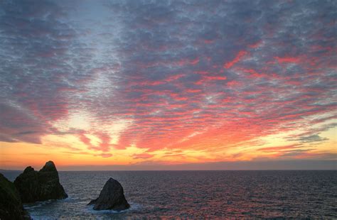 Sunset At Ceibwr Bay View On Black Roger Flickr