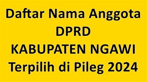 Daftar Nama Nama Anggota Dprd Kota Surabaya Terpilih Di Pileg