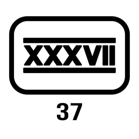 Premium Vector | Roman numerals icon vector template logo trendy flat