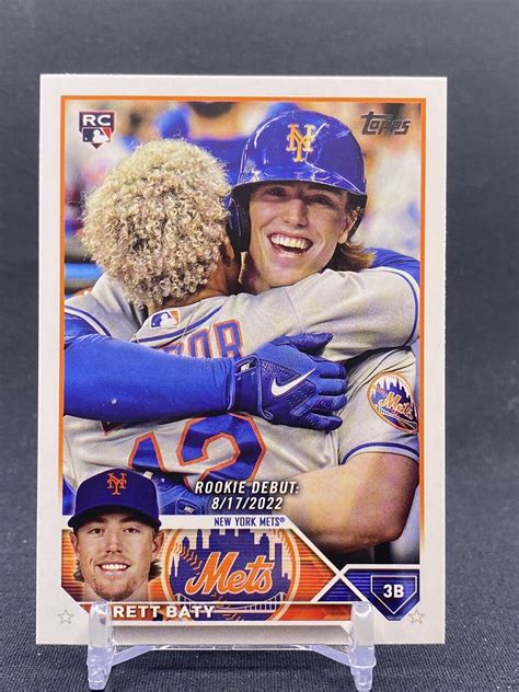 2023 Topps Update Brett Baty US158 Rookie Debut Card RC New York Mets