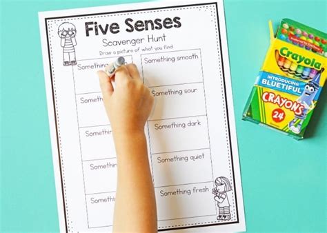 Go On A Scavenger Hunt With This Five Senses Activity