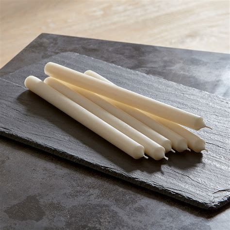 12 Ivory Taper Candles Set Of 6 Reviews Crate Barrel