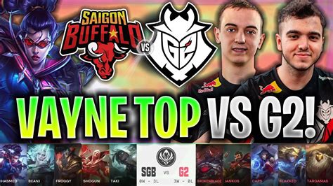 JUEGAN VAYNE TOP CONTRA G2 SGB vs G2 MSI 2022 RUMBLE STAGE DÍA 2 LVP