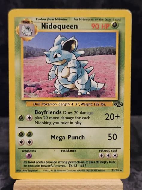 POKÉMON TCG NIDOQUEEN Jungle 23 64 Regular Unlimited Rare Non Holo Wotc